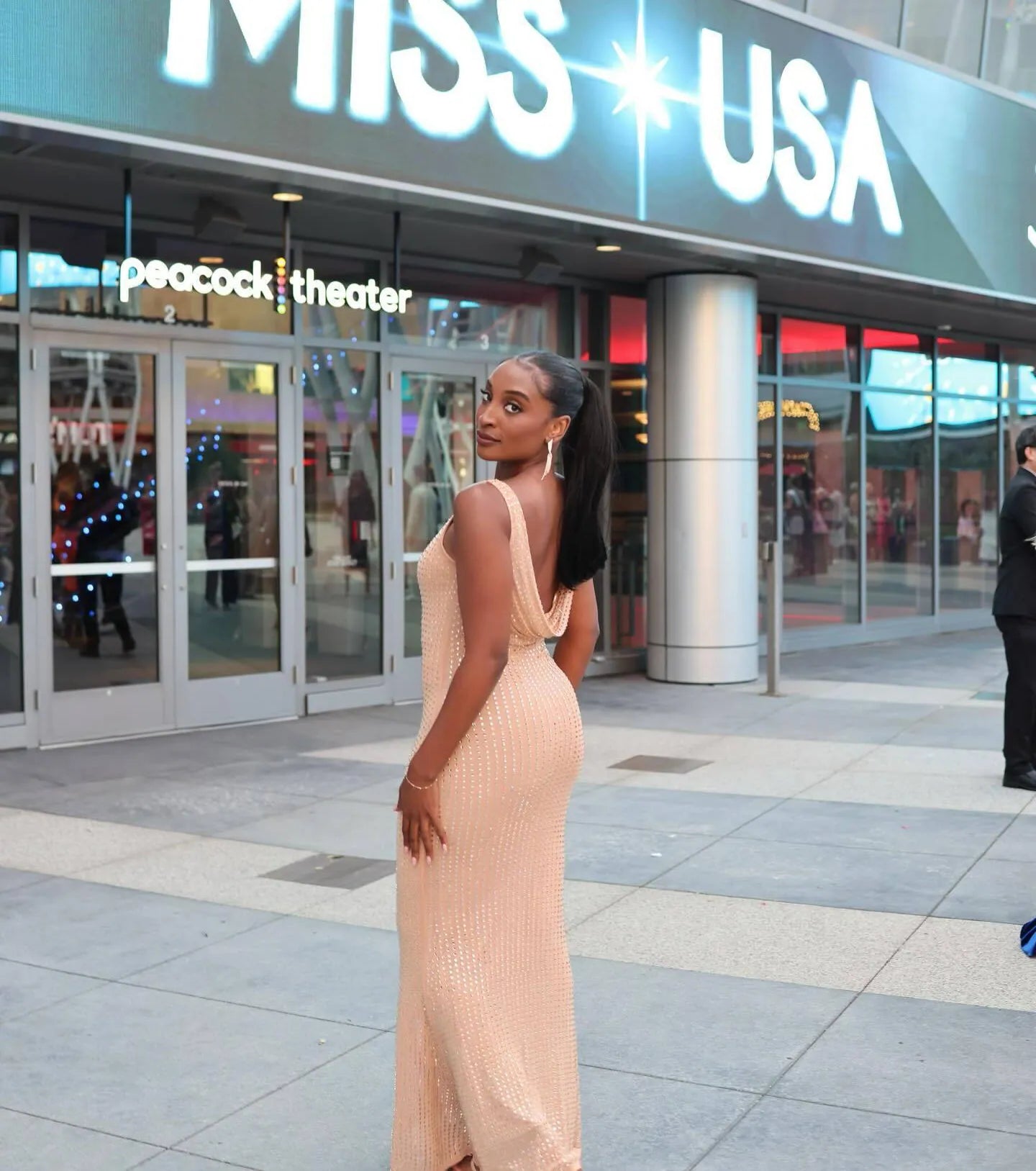 Aurelia Low Back Rhinestone Slim Formal Dress